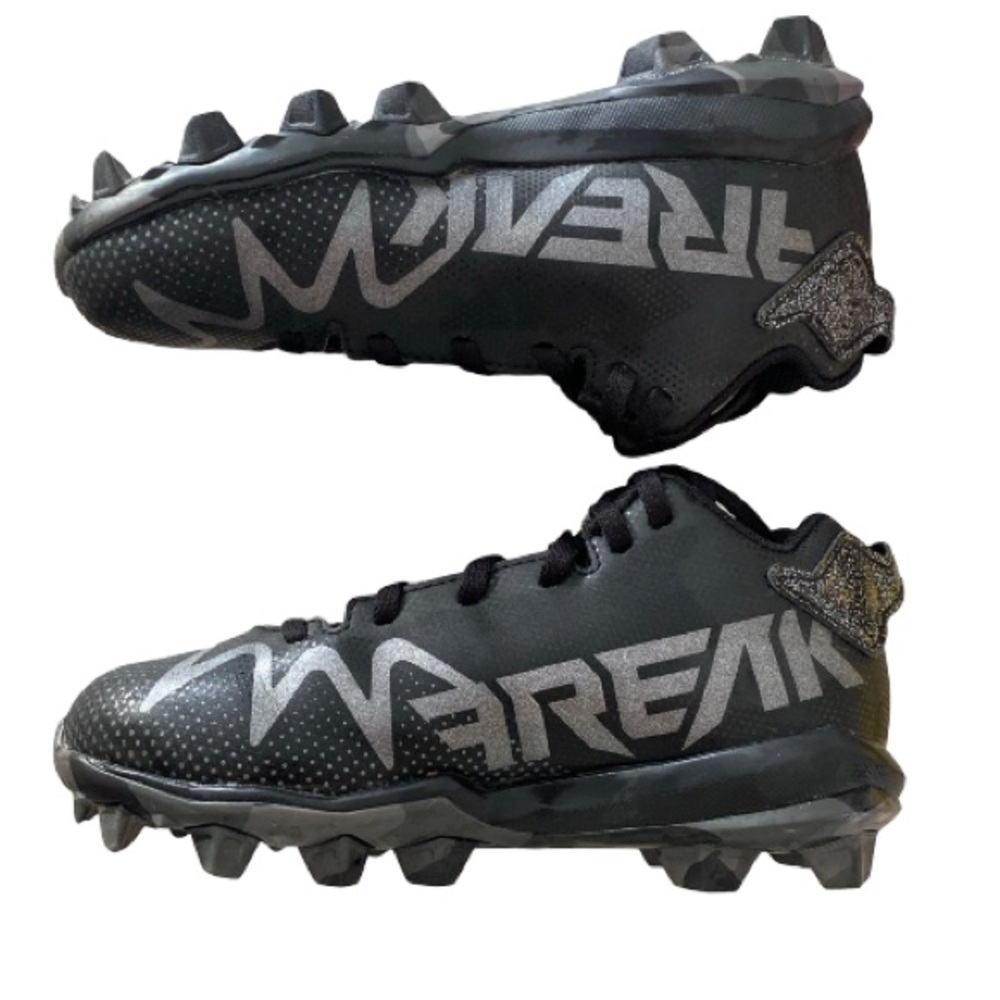 Adidas Freak Spark MD Little Boys Size 13 Black Lace Up Football Cleats